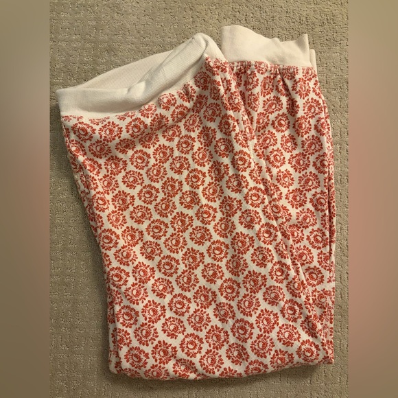 Anthropologie Red/White Celestial Pattern Waffle Knit Pajama Set 2XL - Picture 6 of 8